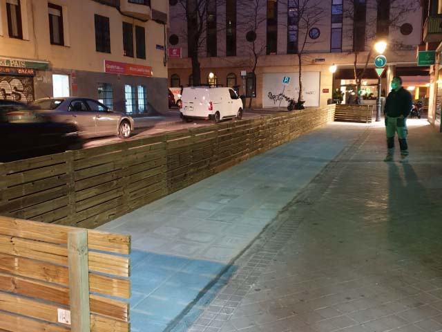 Breico, terraza de  50m2 para bares y restaurantes. Marzo 2021,  protección anticontagio