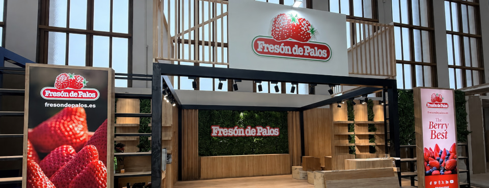 Fresón de Palos en Fruit Logistic Berlín Febrero 2026, stands feriales
